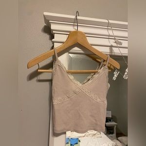 Tan crop top from garage like new!! $20